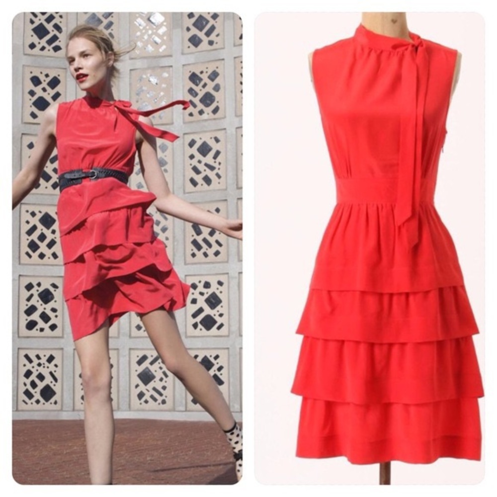 Anthropologie Girls from Savoy Ruffled Oska dress